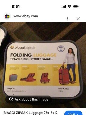 Baiggi -folding suitcase- RED